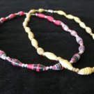 paper bead necklaces (Short)