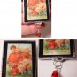 Valentine cupids Cherubs handmade nostalgia Glass Brooch Pin