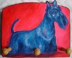 Scottish Terrier Dog Key or Leash Rack Holder