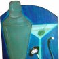 Curious Martini Kitty Leash key rack coat hanger Martini funky art tuxedo cat