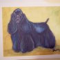 Cocker Spaniel Black American Cocker Spaniel dog Personalized Notecards set8