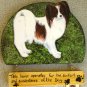 Papillon red white dog PAPILLON personalized custm Dog Wood Sign