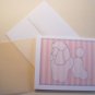 French Poodle dog silhouette Personalized Notecards Toy poodle dog cards