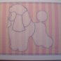 French Poodle dog silhouette Personalized Notecards Toy poodle dog cards