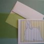 Afghan Dog silhouette portrait Personalized Notecards whimsical stripes Note-cards