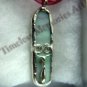 Handmade glass pendant cat's tongue pendants tear drop ornate design