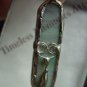 Handmade glass pendant cat's tongue pendants tear drop ornate design