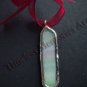Handmade glass pendant cat's tongue pendants tear drop ornate design