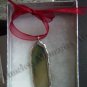 Glass Pendant floral green purple whimsical ornate wire handmade pendants