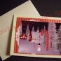 Greeting Card Snowman CANDY CANE white christmas Handmade card whimsical greeting cards