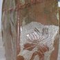 Rustic Iris flowers Fairy ceramic vase Art Pottery vessel handmade sgraffito art pottery