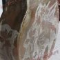 Rustic Iris flowers Fairy ceramic vase Art Pottery vessel handmade sgraffito art pottery