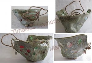 Ceramic handmade unique Organic vessel  ceramic vase OOAK  handcrafted One Of A-Kind Original
