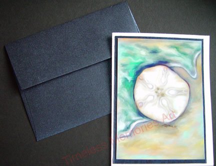 greeting card Sand dollar legend handmade notecard Personalized Holiday christmas card