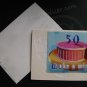 Make a Wish 50th Birthday handmade card Personalized 50 birthday Pink Cake greeting card paper Doily