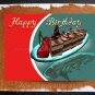 Handmade Greeting Card Desert cherry Chocolate Cake whimsical blank whimsical personalized cards