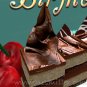 Handmade Greeting Card Desert cherry Chocolate Cake whimsical blank whimsical personalized cards