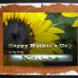 Happy Mother's Day Card NIECE Sunflower shinny heart Handmade personalized art