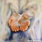 Hands White Dove Holly Ghost God hands spiritual holly ghost religious Canvas Print 16x20