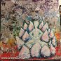 Lotus Flower rainbow Pallet knife Painting Original Painting 12x12