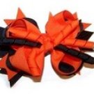 Orange 'N Black Loopy Hairbow