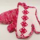 Pink Persimmon Oven Mitts by Luxury Sweets®