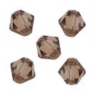 4MM LIGHT SMOKED TOPAZ SWAROVSKI BICONE CRYSTALS