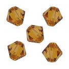 4MM TOPAZ SWAROVSKI BICONE CRYSTALS