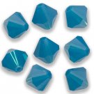 4MM CARIBBEAN BLUE OPAL SWAROVSKI BICONE CRYSTALS