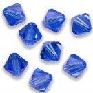 4MM SAPPHIRE SWAROVSKI BICONE CRYSTALS