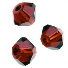4MM SIAM SWAROVSKI BICONE CRYSTALS