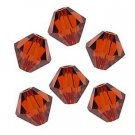 4MM INDIAN RED SWAROVSKI BICONE CRYSTALS