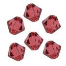 4MM PADPARADSCHA SWAROVSKI BICONE CRYSTALS