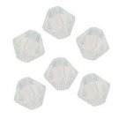 4MM WHITE OPAL SWAROVSKI BICONE CRYSTALS