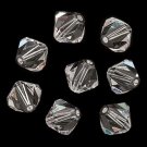 4MM CLEAR SWAROVSKI BICONE CRYSTALS