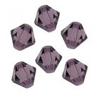 4MM PROVINCE LILAC SWAROVSKI BICONE CRYSTALS