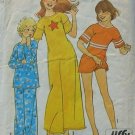 Girls Nightgown and Pajamas Vintage Sewing Pattern Simplicity 6688