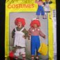Raggedy Ann & Andy Costume Sewing Pattern McCall's 9494 Kids Size 2-4
