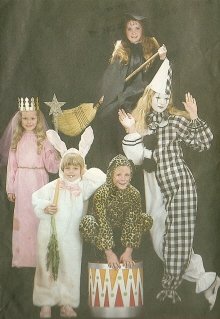 Child's Princess Witch Bunny Costume Sewing Pattern Butterick 3372