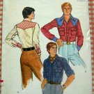 Men's Western Shirt Vogue 9443 vintage sewing pattern