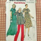 Maternity Maxi or Midi  Dress 70s Vintage Sewing Pattern Butterick 6192