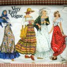 Peasant Maxi Skirt Vintage Sewing Pattern Vogue 1009
