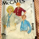 Vintage Sewing Pattern McCall's 6410 Misses' Blouse And Vests Sizes 16, 18, 20