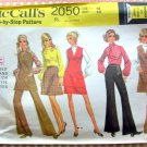 McCall's 2050 Vintage 60s Sewing Pattern Pants, Skirt, Blouse
