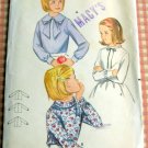 Butterick 3234 Girl's Blouse Vintage Sewing Pattern