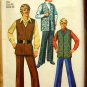 Men's Mod Pants and  Vest Vintage Sewing Pattern Simplicity 8559