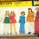 Girl's Prairie Dress and Pants Vintage Sewing Pattern McCalls 2997