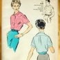 Misses 50s Blouse Advance 8841 Vintage Sewing Pattern
