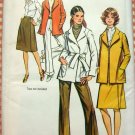Misses Jacket, Pants and Wrap Skirt Vintage Sewing Pattern Simplicity 9929