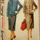 Misses Jacket  and Skirt Vintage Sewing Pattern Simplicity 4871